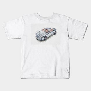 Sports Car Illustration Kids T-Shirt